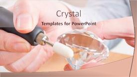  Presentation with speed - Presentation with using a high speed rotary multi tool to polishing crystal background and a lemonade colored foreground