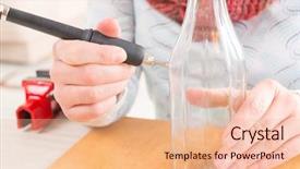  Presentation with speed - Cool new PPT theme with using a high speed rotary backdrop and a  colored foreground