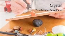  Presentation with tile - Slide deck having drill vise - using a high speed rotary background and a lemonade colored foreground