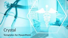  Presentation with furnace - Slide set with using a laboratory chamber furnace background and a arctic colored foreground