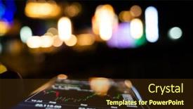  Presentation with market data - Amazing slides having using-a-mobile-device backdrop and a tawny brown colored foreground