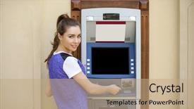  Presentation with automated car wash - Amazing presentation theme having using an automated teller machine backdrop and a coral colored foreground