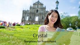  Presentation with city map - Amazing PPT layouts having using city map in macao backdrop and a yellow colored foreground