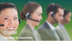  Presentation with abstract business - Colorful PPT layouts enhanced with using computers against green abstract backdrop and a seafoam green colored foreground