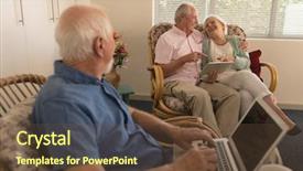  Presentation with nursing - Cool new theme with using digital tablet at nursing backdrop and a tawny brown colored foreground