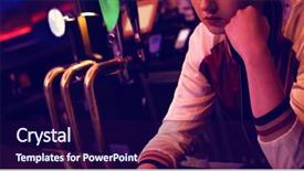  Presentation with using digital tablet - Cool new slide deck with maintain food - female bartender using digital tablet backdrop and a wine colored foreground