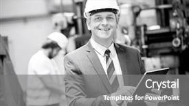  Presentation with electricity gneartion using speed breakers - PPT layouts consisting of using digital tablet with worker background and a gray colored foreground