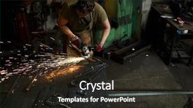  Presentation with electric - Presentation design with using electric handtool to process background and a wine colored foreground