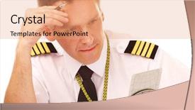  Presentation with airline - Slides with using flight computer for navigation background and a coral colored foreground