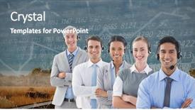  Presentation with digital image - PPT theme consisting of using headphones mountains and graph background and a  colored foreground