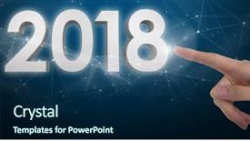  Presentation with blue - Colorful slides enhanced with using invisible screen against blue backdrop and a navy blue colored foreground