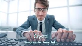  Presentation with close up of young girls - Theme enhanced with carefulness - young man using keyboard closely background and a ocean colored foreground