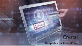  Presentation with dark grey - PPT layouts featuring using laptop and debit card background and a seafoam green colored foreground