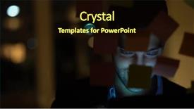  Presentation with dark night - Colorful slide set enhanced with using mobile phone at night backdrop and a  colored foreground