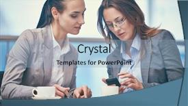  Presentation with friendly - PPT theme with using modern technologies in office background and a light blue colored foreground