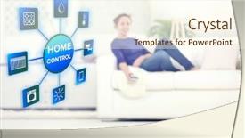  Presentation with smart home - Audience pleasing theme consisting of using smart home app backdrop and a cream colored foreground