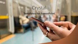  Presentation with smartphone - Cool new presentation with using-smartphone-at-the-mrt backdrop and a coral colored foreground