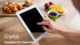  Presentation with kitchen - Colorful slides enhanced with using tablet in the kitchen backdrop and a  colored foreground