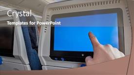  Presentation with movies - Amazing slide set having using-the-seatback-screen backdrop and a gray colored foreground