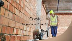  Presentation with concrete wall questions - Presentation consisting of using walk-behind power trowel background and a coral colored foreground