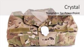  Presentation with white - Slides enhanced with usmc - uniforms khaki isolated on white background and a light gray colored foreground