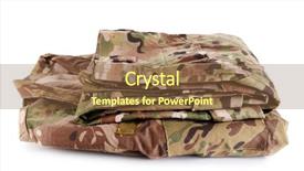  Presentation with white - PPT layouts consisting of usmc - uniforms khaki isolated on white background and a tawny brown colored foreground