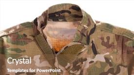  Presentation with frames isolated on white brown - Cool new slides with usmc - uniforms khaki isolated on white backdrop and a tawny brown colored foreground