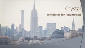  Presentation with empire state building - Amazing presentation theme having usna-yard-patrol-boats-yp backdrop and a sky blue colored foreground