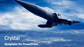  Presentation with military - Slide deck with usnavy - military airplane low background and a teal colored foreground