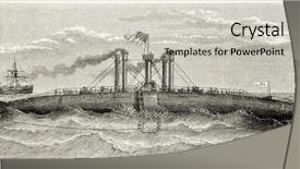  Presentation with ocean - Theme consisting of usnavy - ocean old illustration innovative american background and a light gray colored foreground