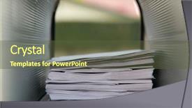  Presentation with mail - Cool new presentation theme with usps - mail box filled with letters backdrop and a tawny brown colored foreground