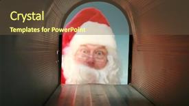  Presentation with usps - Cool new presentation theme with usps - santa claus gets his mail backdrop and a tawny brown colored foreground