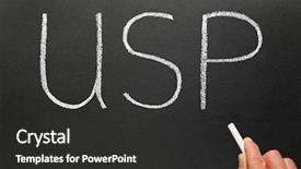  Presentation with business environment using laptops globe - PPT theme consisting of usps - usp unique selling point business background and a dark gray colored foreground