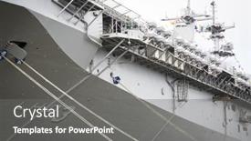  Presentation with fleet - Slide deck featuring uss-kearsarge-lhd-3-wasp background and a gray colored foreground