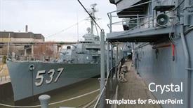  Presentation with rock - Slides having uss the sullivans and uss background and a gray colored foreground