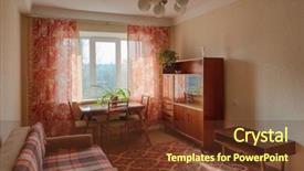  Presentation with ussr - Colorful slides enhanced with ussr - interior of typical soviet style backdrop and a tawny brown colored foreground