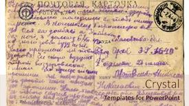  Presentation with ussr - Colorful presentation enhanced with ussr-circa-1938-reverse-side backdrop and a soft green colored foreground