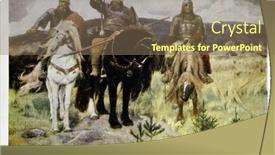  Presentation with ussr - Slide set having ussr-circa-1959-postcard-printed background and a violet colored foreground