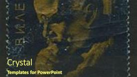  Presentation with communist - PPT layouts enhanced with ussr-circa-1966-postage-stamps background and a tawny brown colored foreground