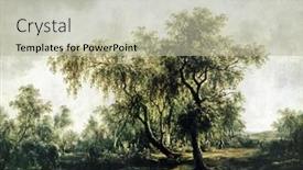  Presentation with ussr - Beautiful slides featuring ussr-circa-1977-postcard-printed backdrop and a mint green colored foreground