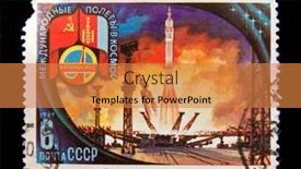  Presentation with launch - Cool new presentation theme with ussr-circa-1981-a-stamp backdrop and a gold colored foreground
