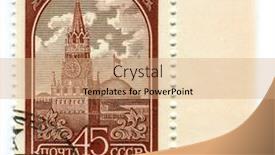  Presentation with ussr - Presentation theme consisting of ussr-circa-1982-a-stamp background and a coral colored foreground