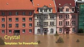  Presentation with dwelling - Presentation theme with usti-nad-labem-czech-republic background and a coral colored foreground