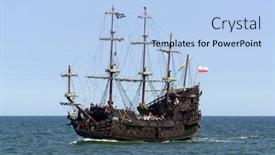  Presentation with dragon - Slide set with ustka-july-07-pirate-touristic background and a light blue colored foreground