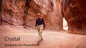  Presentation with living coral - PPT layouts featuring utah usa unusual colorful sandstone background and a coral colored foreground