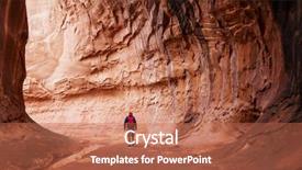  Presentation with grand canyon - Cool new slide deck with utah usa unusual colorful sandstone backdrop and a coral colored foreground