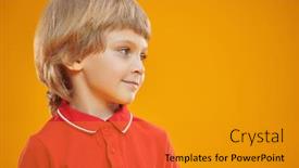  Presentation with medical evaluation of 5 years old boy - Presentation theme enhanced with ute-six-year-old-boy background and a gold colored foreground