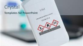  Presentation with substance - Slides having ute2-uranium-ditelluride-cas-12138 background and a sky blue colored foreground