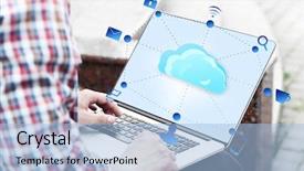  Presentation with diagram - PPT theme enhanced with  background and a  colored foreground