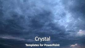  Presentation with stormy sky and dark clouds - Presentation design consisting of utopia - apocaliptic stormy sky background background and a ocean colored foreground